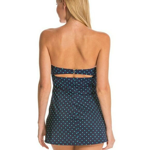 spanx Dresskini Swim Top Polka Dots - Picture 2 of 8